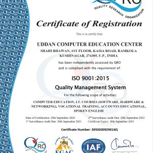 ISO Certificate